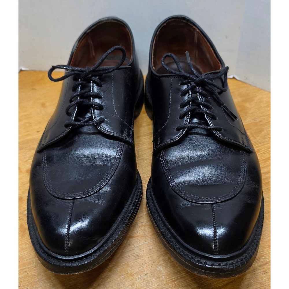 Allen Edmonds Walton Mens Black Leather Split Toe Derby Dress Shoes 11 D